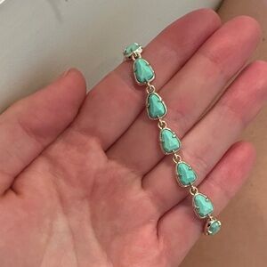 Kendra Scott Aqua Heart Bracelet